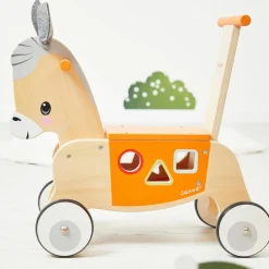 Porteur en bois Âne Ferme