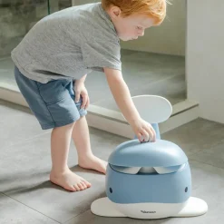 Pot pour bébé Baleine Bleu pigeon