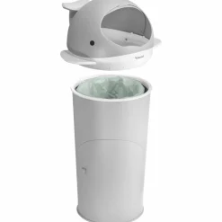 Poubelle à couches Baleine Gris clair