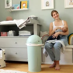 Poubelle à couches Baleine Aquamarine