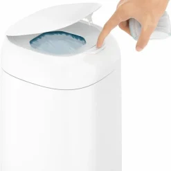 Poubelle à couches Dress up blanc laqué