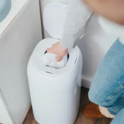 Poubelle à couches Dress up blanc laqué