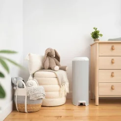 Poubelle à couches Platinium Grise