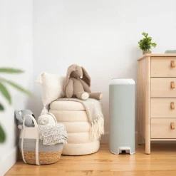 Poubelle à couches Platinium Sauge