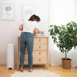 Poubelle à couches Platinium Blanche - Reconditionné