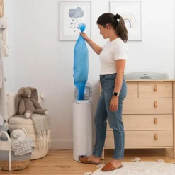 Poubelle à couches Platinium Blanche - Reconditionné