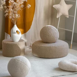 Pouf Biscuit molletonné