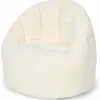 Pouf bouclette Soft White