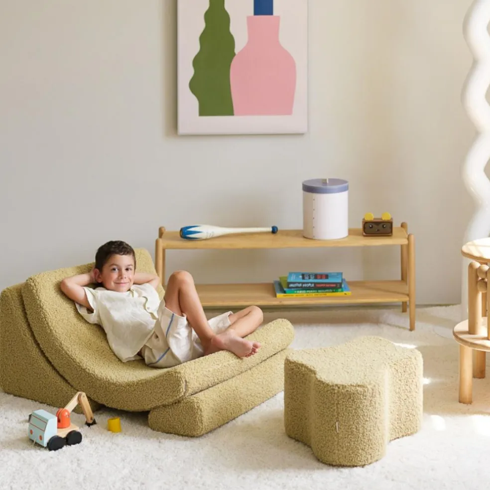 Pouf Cloud Matcha molletonné