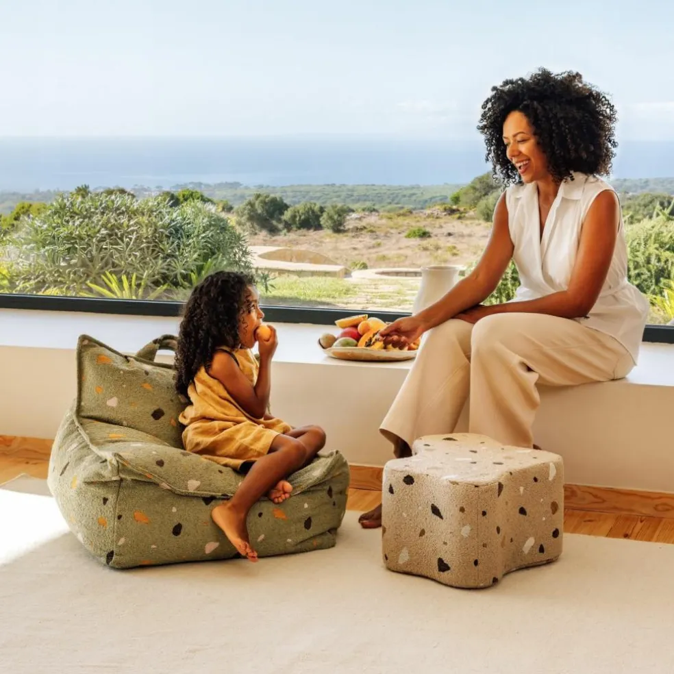 Pouf Cloud Terrazzo Sand