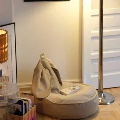 Pouf lapin Dusty Beige