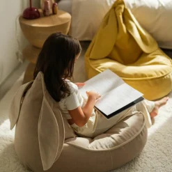 Pouf lapin Dusty Beige