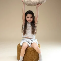 Pouf Maple molletonné