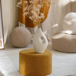 Pouf Maple molletonné