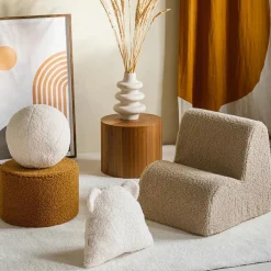 Pouf Maple molletonné