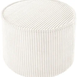 Pouf Marshmallow velours côtelé