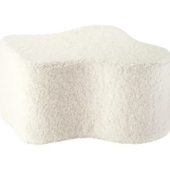 Pouf Nuage Cloud Cream White molletonné
