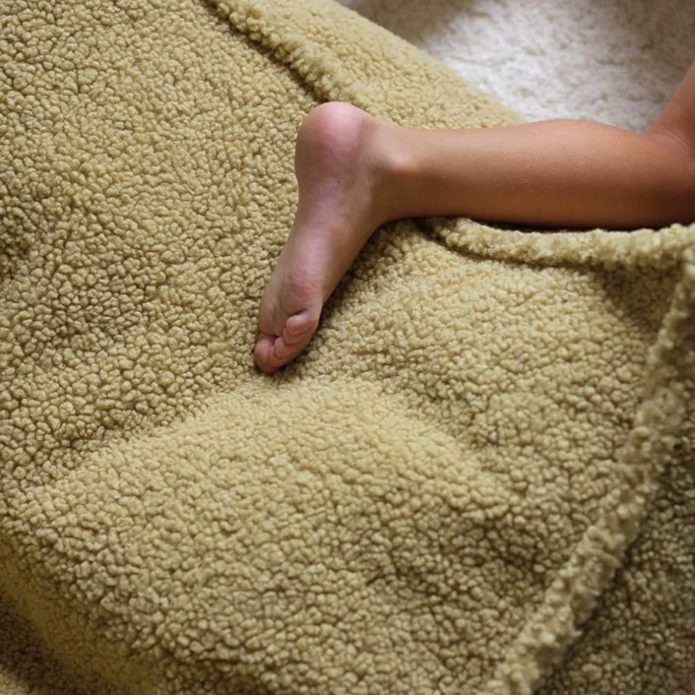 Pouf Ottoman Square Matcha molletonné