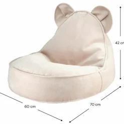 Pouf ours Dusty Beige