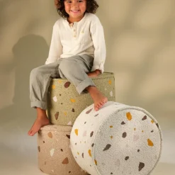 Pouf Terrazzo Sand