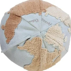 Pouf World Map Back-to-School (45 x 50 cm)