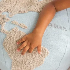 Pouf World Map Back-to-School (45 x 50 cm)