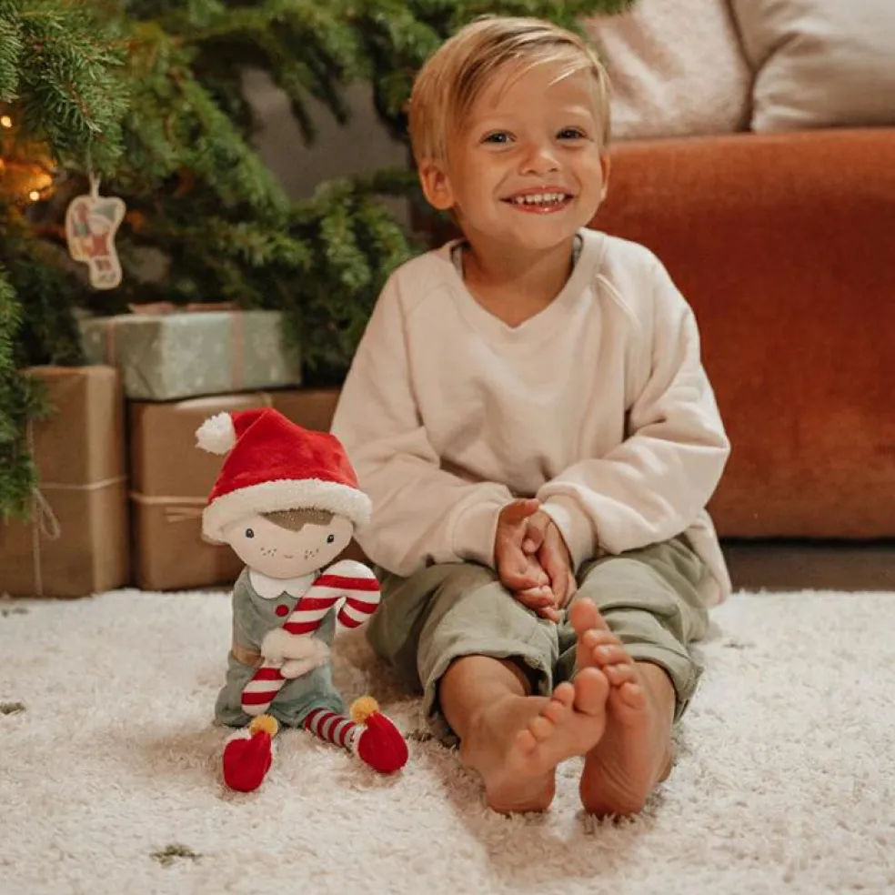 Poupée souple elfe de Noël Jim (35 cm)
