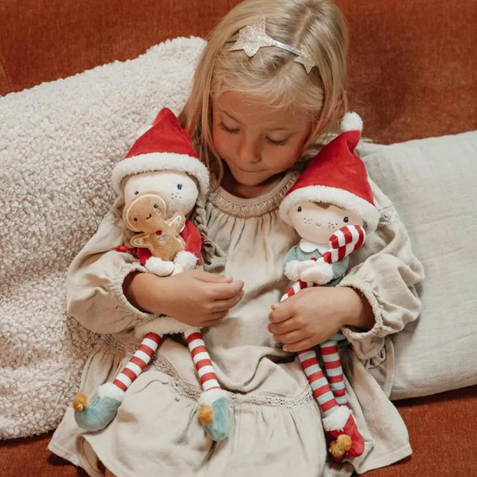 Poupée souple elfe de Noël Jim (35 cm)