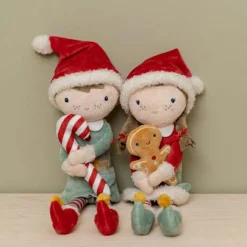 Poupée souple elfe de Noël Jim (35 cm)