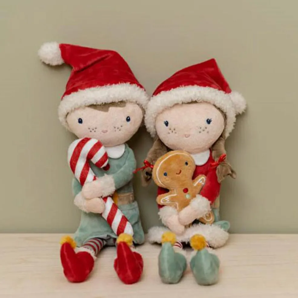 Poupée souple elfe de Noël Jim (35 cm)