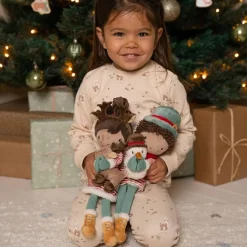 Poupée souple Jake et son bonhomme de neige (35 cm)
