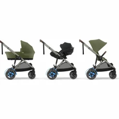 Poussette avec assistance électrique eGazelle S Moss Green