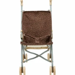 Poussette pour poupée Gaze Léopard Marron