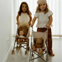 Poussette pour poupée Gaze Damier