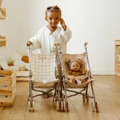 Poussette pour poupée Gaze Léopard