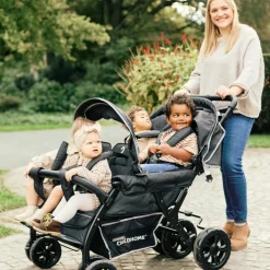 Poussette quadruple noir