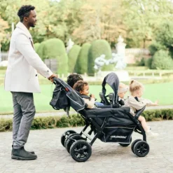 Poussette quadruple noir