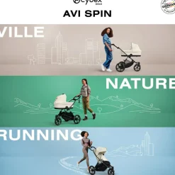 Poussette tout-terrain AVI SPIN Almond Beige