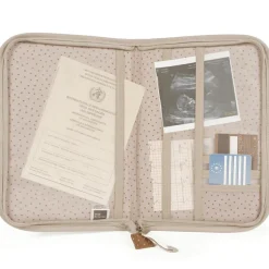 Protège carnet de santé à pois Poppy Cannelle