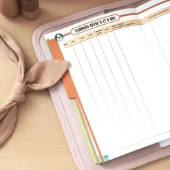 Protège carnet de santé Canvas rose poudré