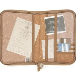 Protège carnet de santé coeurs Poppy Cannelle