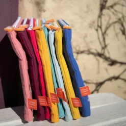 Protège carnet de santé daim moutarde (personnalisable)