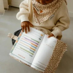 Protège carnet de santé Gaze Léopard (personnalisable)