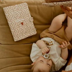 Protège carnet de santé Gaze Léopard (personnalisable)