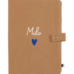 Protège carnet de santé Gaze Camel (personnalisable)