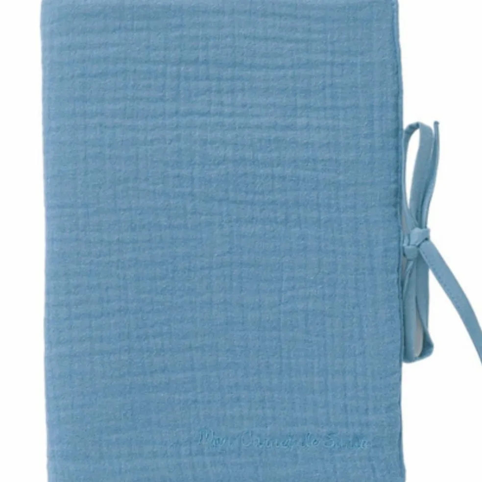 Protège carnet de santé gaze Pierre Bleue