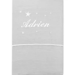 Protège carnet de santé gris (personnalisable)