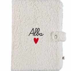 Protège carnet de santé Moumoute Ecru (personnalisable)