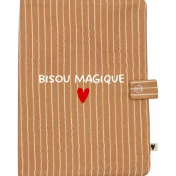 Protège carnet de santé Rayures Fines (personnalisable)