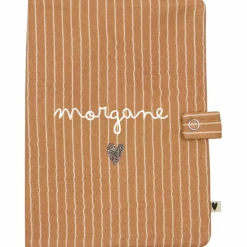 Protège carnet de santé Rayures Fines (personnalisable)